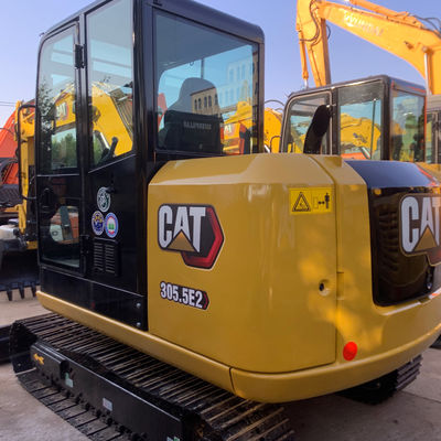 Κατασκευή Κίτρινο Cat305 2ο χέρι εξορυκτής Χρησιμοποιούμενη Caterpillar εξορυκτής 5400kg