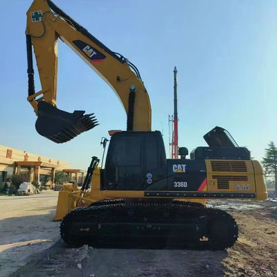 CAT336D Υδραυλική Χρησιμοποιούμενη Εκσκαφέας CAT Σκληρή μεταχειρισμένη μηχανή μεταφοράς γης