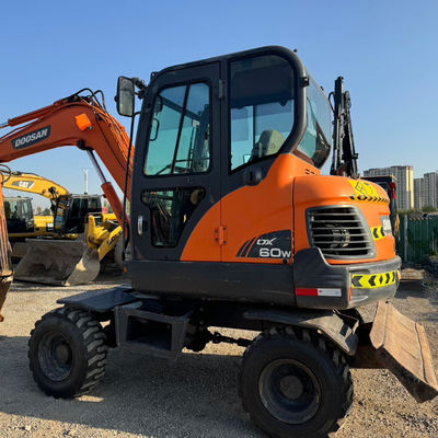 48KW Χρησιμοποιούμενη μηχανή ανασκαφής DOOSAN Doosan DX60W Υδραυλική ανασκαφή 5550 kg