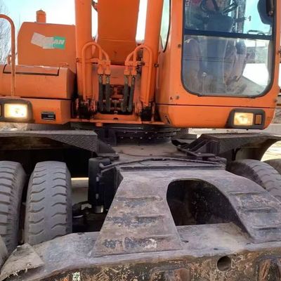 Doosan 210w-7 Χρησιμοποιούμενη μηχανή εκσκαφής τροχών 115kW για την εξορυκτική βιομηχανία
