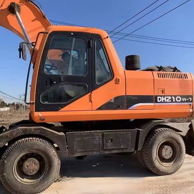 Doosan 210w-7 Χρησιμοποιούμενη μηχανή εκσκαφής τροχών 115kW για την εξορυκτική βιομηχανία