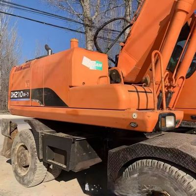 Doosan 210w-7 Χρησιμοποιούμενη μηχανή εκσκαφής τροχών 115kW για την εξορυκτική βιομηχανία