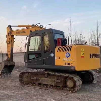 Χρησιμοποιούμενος ανασκαφέας Hyundai R110-7 Χρησιμοποιούμενος ανασκαφέας δεύτερου χεριού 11200kg 0,30-0,59m3 Κουβά