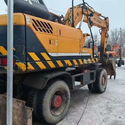Χυουντάι 150w Χρησιμοποιούμενο εξοπλισμό εκσκαφής τροχών βαρύ φορτίο μεταχειρισμένο εξοπλισμό μεταφοράς γης