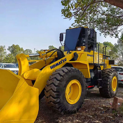 Βαρύ φορτίο 146kW Komatsu WA380 Χρησιμοποιούμενο φορτιστή τροχών 5 τόνων φορτίο για τη γεωργία