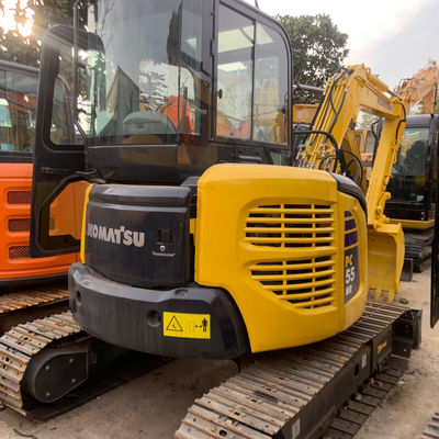 Χρησιμοποιούμενος υδραυλικός εξορυκτής Komatsu Pc55 5160kg για το σκάψιμο θεμελίων