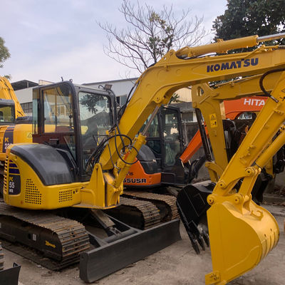 Χρησιμοποιούμενος υδραυλικός εξορυκτής Komatsu Pc55 5160kg για το σκάψιμο θεμελίων