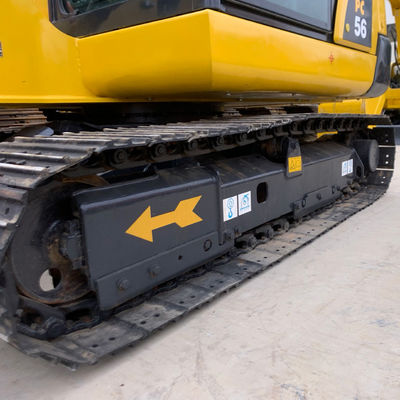 Κρόιλερ Χρησιμοποιείται Komatsu Excavator Pc56 2ο χέρι σκάφτες υψηλή λειτουργική απόδοση