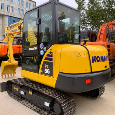 Κρόιλερ Χρησιμοποιείται Komatsu Excavator Pc56 2ο χέρι σκάφτες υψηλή λειτουργική απόδοση