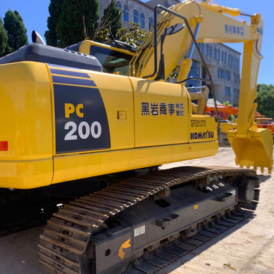 Χρησιμοποιούμενο Komatsu PC200 Backhoe Excavator μεταχειρισμένο κατασκευαστικό μηχάνημα