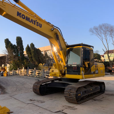 Τύπος σάρωσης Komatsu Pc220 μεταχειρισμένη εκσκαφέας 23100kg 1m3 χωρητικότητα κουβάς