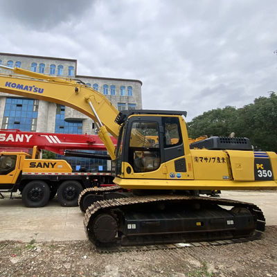 Κίτρινο χρώμα Komatsu PC350 Χρησιμοποιούμενοι σκάφτες Komatsu 32300kg για την κατασκευή ορυχείων