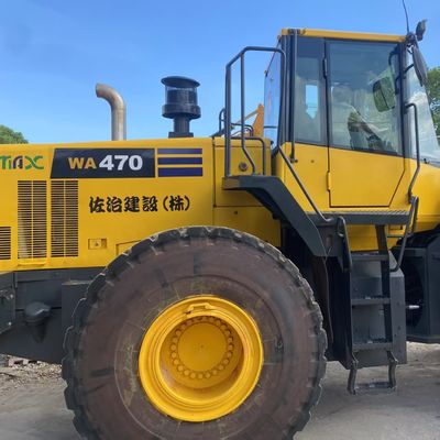 Χρησιμοποιούνται κατασκευαστικά έργα Komatsu WA470 φορτιστή 204kW ψύξη νερού φορτιστές 2ου χεριού