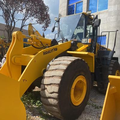 Χρησιμοποιούνται κατασκευαστικά έργα Komatsu WA470 φορτιστή 204kW ψύξη νερού φορτιστές 2ου χεριού
