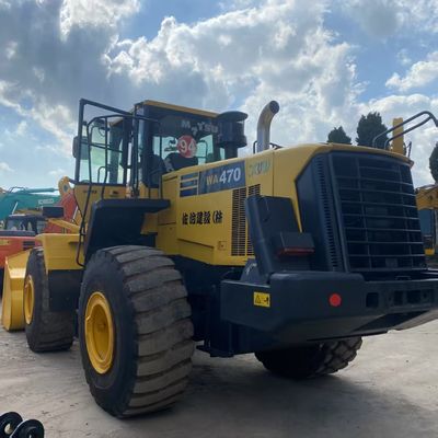Χρησιμοποιούνται κατασκευαστικά έργα Komatsu WA470 φορτιστή 204kW ψύξη νερού φορτιστές 2ου χεριού
