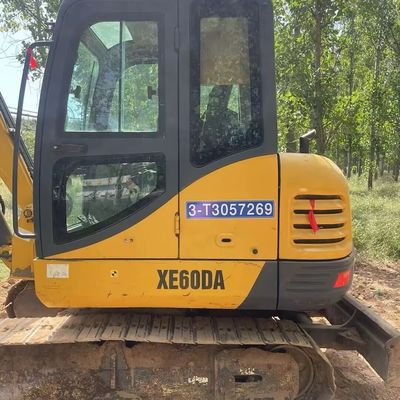 Κίτρινο Χρησιμοποιούμενο XCMG Excavator Digger Xcmg 60DA Μικρό Crawler Excavator Machine