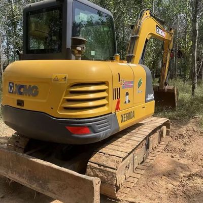 Κίτρινο Χρησιμοποιούμενο XCMG Excavator Digger Xcmg 60DA Μικρό Crawler Excavator Machine