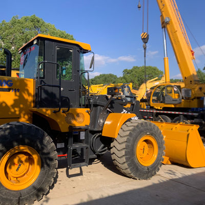 5 τόνους Xcmg ZL50GN Χρησιμοποιούμενος εμπρόσθιος φορτωτής βαρέων μηχανημάτων για τη μεταφορά τούβλων